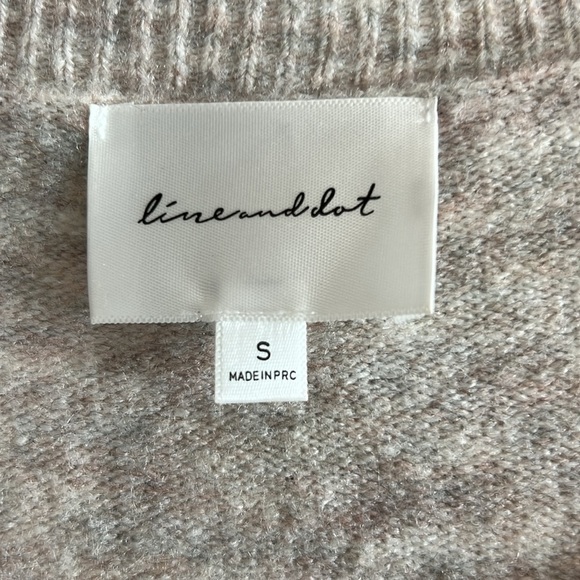 Line and Dot Oatmeal Midi Cali Sweater Dress Small - Picture 6 of 10